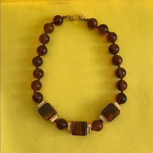 Artsy beaded choker necklace